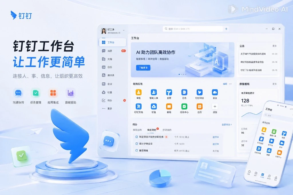 钉钉官网AI办公平台与智能助手